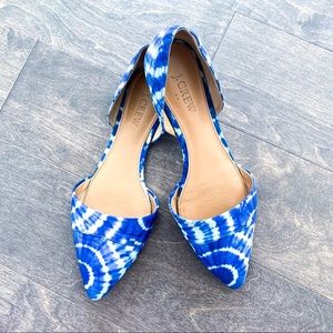 J. Crew Factory Tie-dye d'Orsay flats